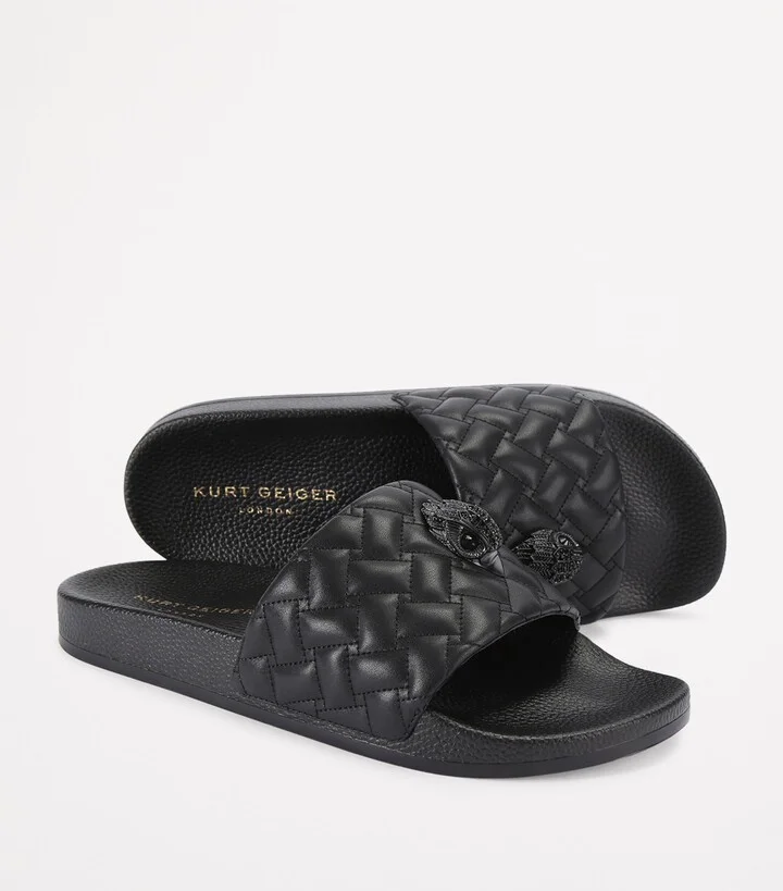 Kurt Geiger London Quilted Meena Eagle Slides - Image 2