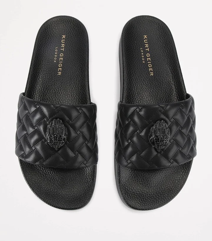 Kurt Geiger London Quilted Meena Eagle Slides - Image 4