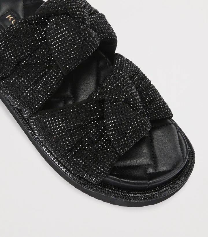 Kurt Geiger London Rhinestone Orson Crossover Sandals - Image 3