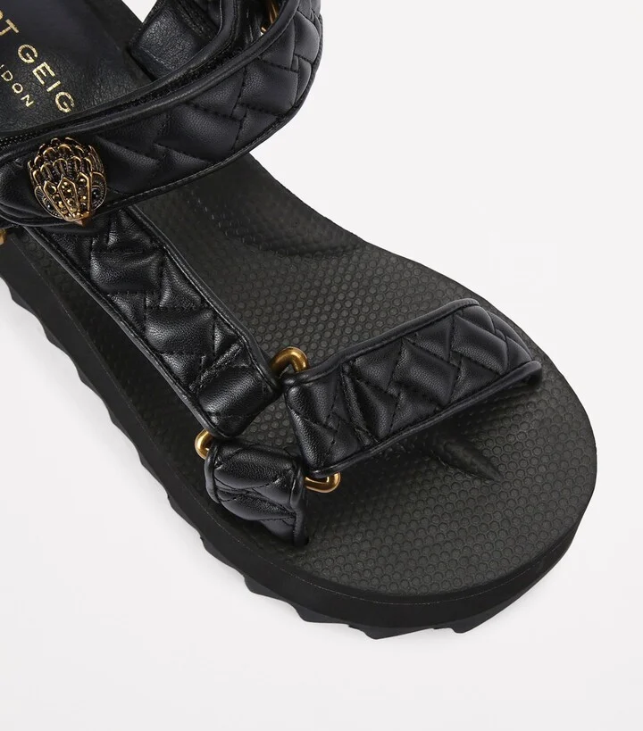 Kurt Geiger London Satin Orion Wedge Sandals - Image 3