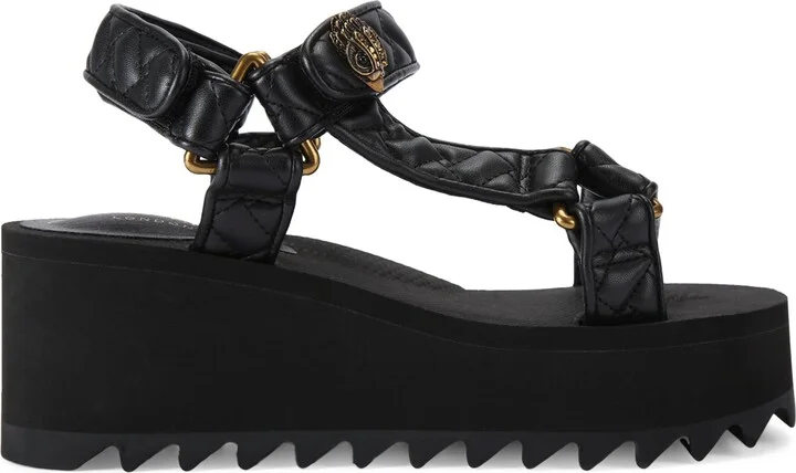 Kurt Geiger London Satin Orion Wedge Sandals