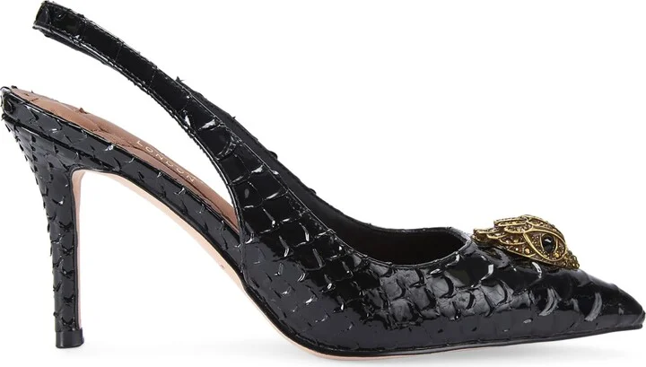 Kurt Geiger London Snake-Effect Belgravia Slingback Pumps