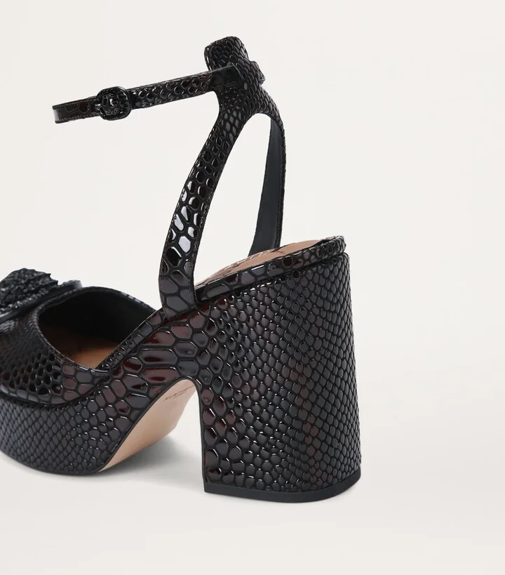 Kurt Geiger London Snake-Effect Chelsea Platform Heels - Image 2