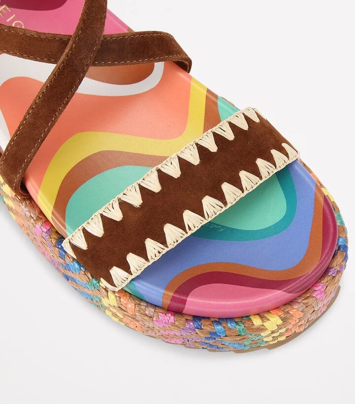 Kurt Geiger London Suede Chelsea Flatform Sandals - Image 3