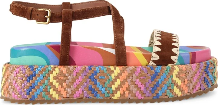 Kurt Geiger London Suede Chelsea Flatform Sandals