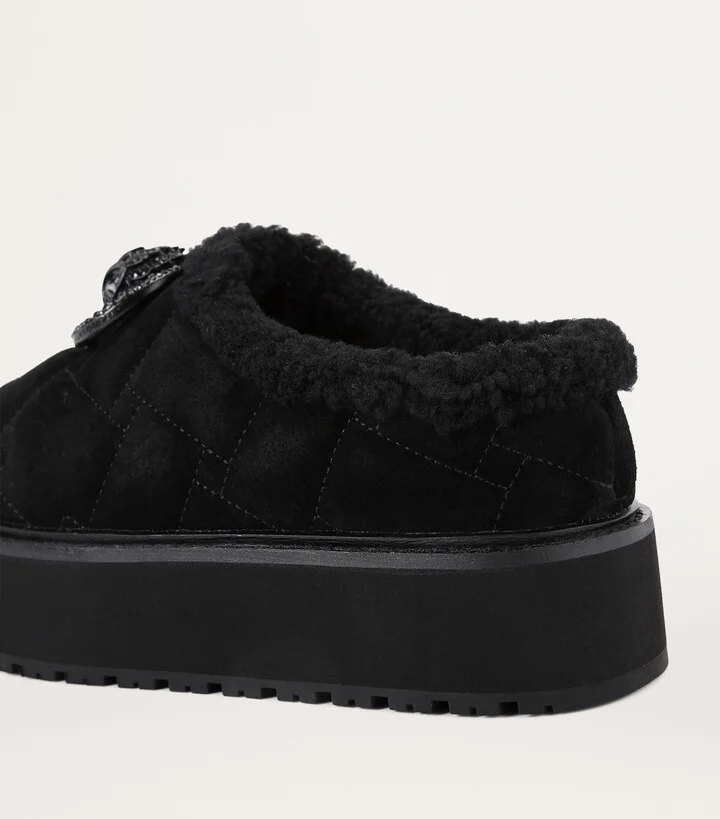 Kurt Geiger London Suede Chelsea Flatform Slippers - Image 2