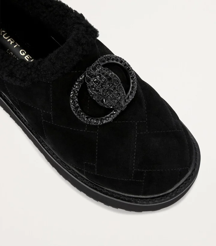Kurt Geiger London Suede Chelsea Flatform Slippers - Image 3