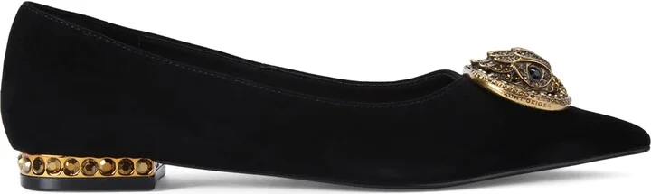 Kurt Geiger London Suede Chelsea Pointed Ballet Flats