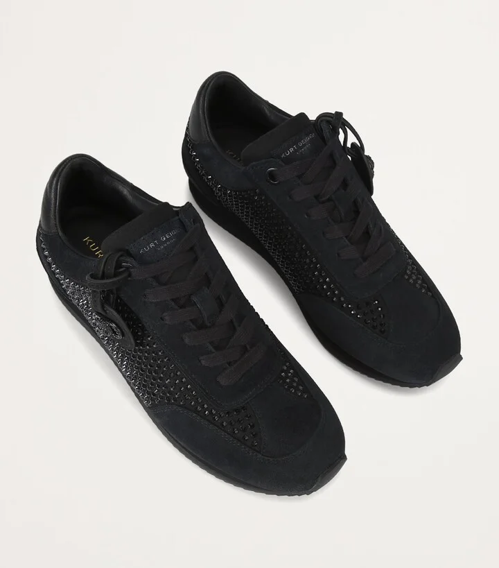 Kurt Geiger London Suede Embellished Chelsea Sneakers - Image 3