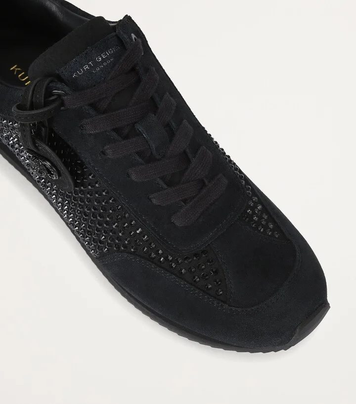 Kurt Geiger London Suede Embellished Chelsea Sneakers - Image 4