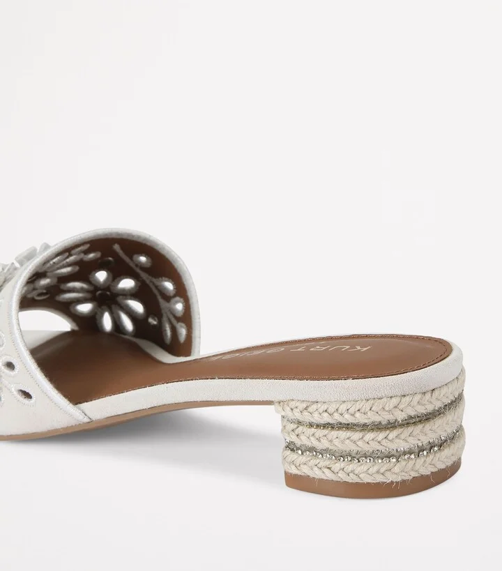 Kurt Geiger London Suede Flower Low Sandals 30 - Image 2