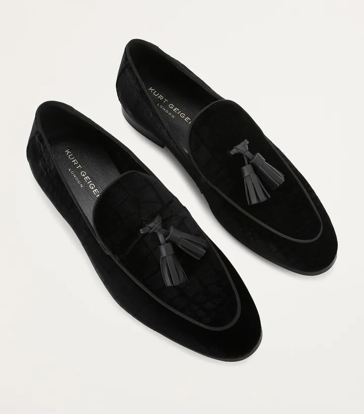 Kurt Geiger London Velvet Henry Loafters - Image 4