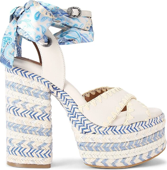 Kurt Geiger London Women's Chelsea Scarf Platform Sandals
