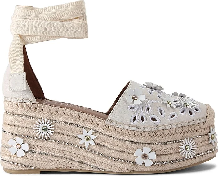 Kurt Geiger London Women's Flower Espadrille Sandals