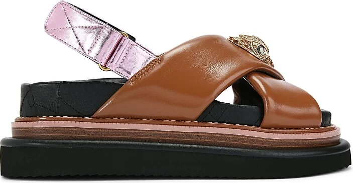 Kurt Geiger London Women's Orson Crisscross Slingback Sandals