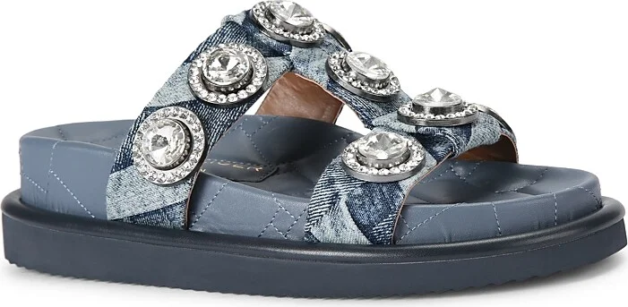 Kurt Geiger London Women's Orson Embellished Platform Slide Sandals