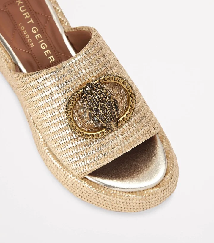 Kurt Geiger London Woven Chelsea Flatform Mules - Image 3