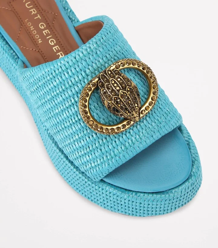 Kurt Geiger London Woven Chelsea Flatform Mules - Image 3
