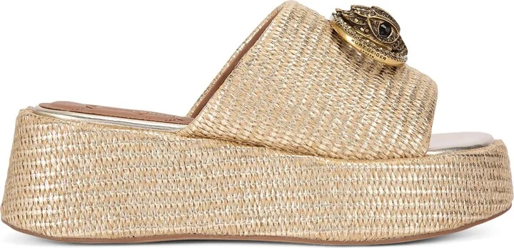 Kurt Geiger London Woven Chelsea Flatform Mules
