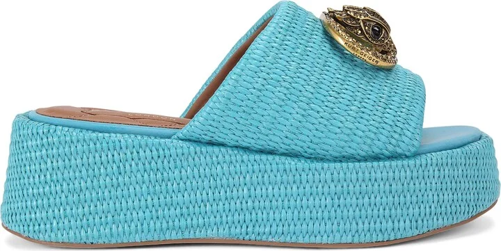 Kurt Geiger London Woven Chelsea Flatform Mules