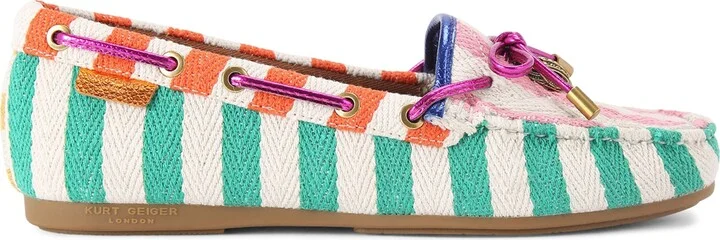 Kurt Geiger London Woven Eagle Moccasins