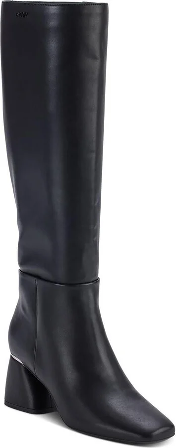 KW442910 Womens Wide Calf Manmade Knee-High Boots