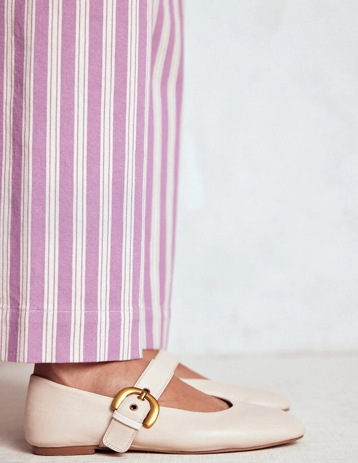 Kylie Flat Buckle Mary Jane, Ecru - Image 2