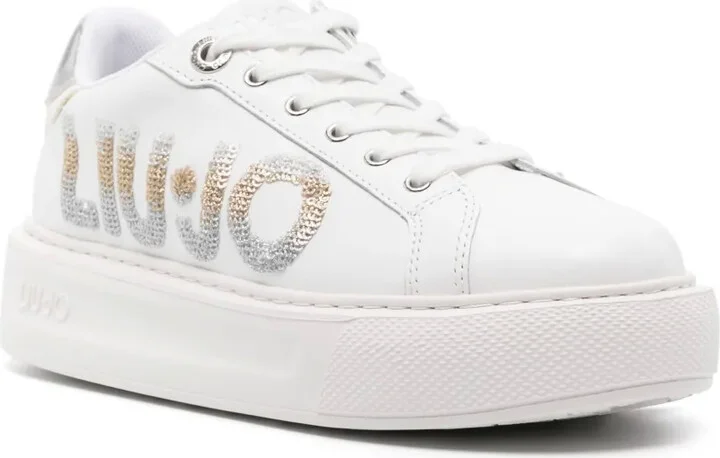Kylie sequined-logo sneakers - Image 2
