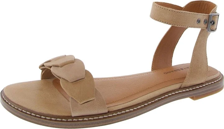 Kyndall Womens Slip On Buckle Ankle Strap