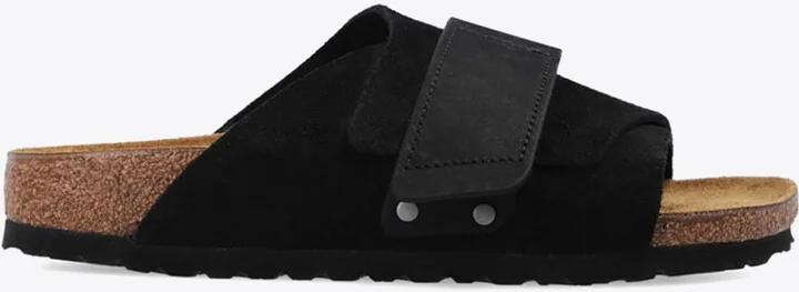 Kyoto Logo-Detailed Suede Slides