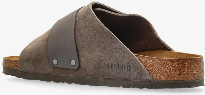 Kyoto Logo Embossed Mix Leather Slides - Image 2