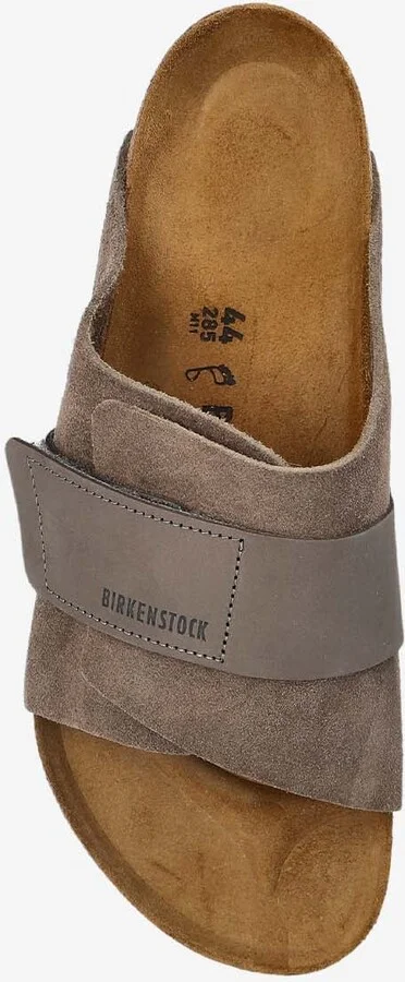 Kyoto Logo Embossed Mix Leather Slides - Image 3