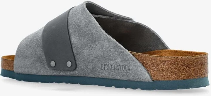 Kyoto Logo Embossed Mix Leather Slides - Image 2