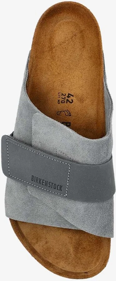 Kyoto Logo Embossed Mix Leather Slides - Image 3