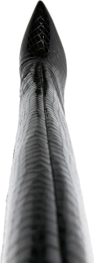 Kyra 100mm crocodile-embossed boots - Image 4