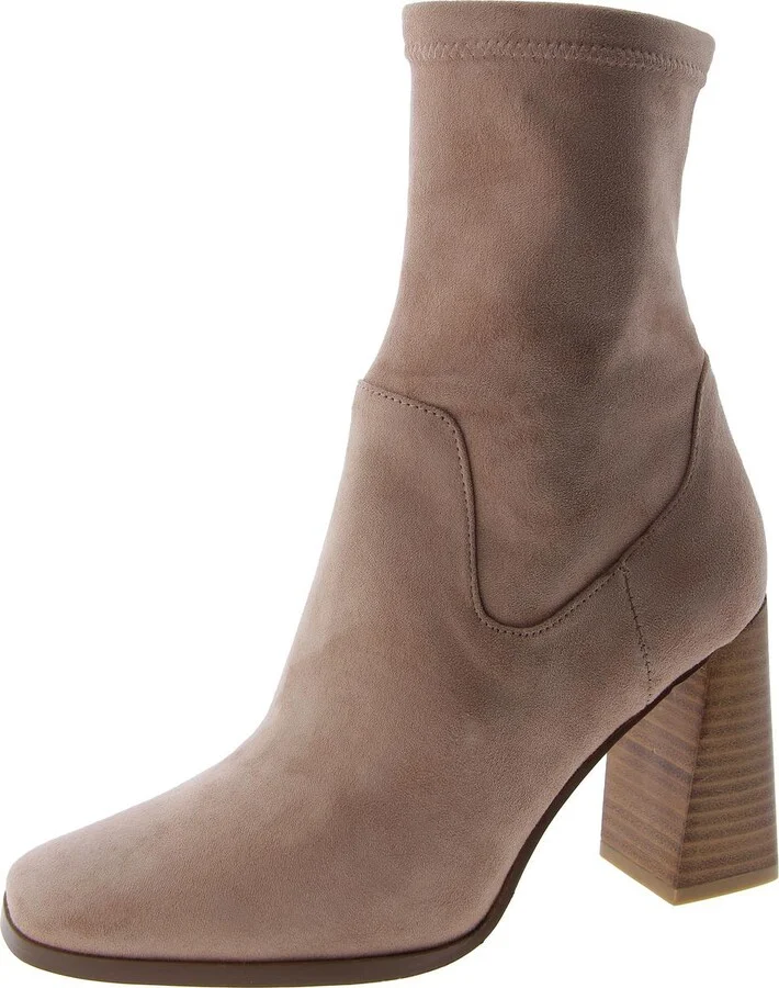 Kyrie Womens Suede Square Toe Mid-Calf Boots