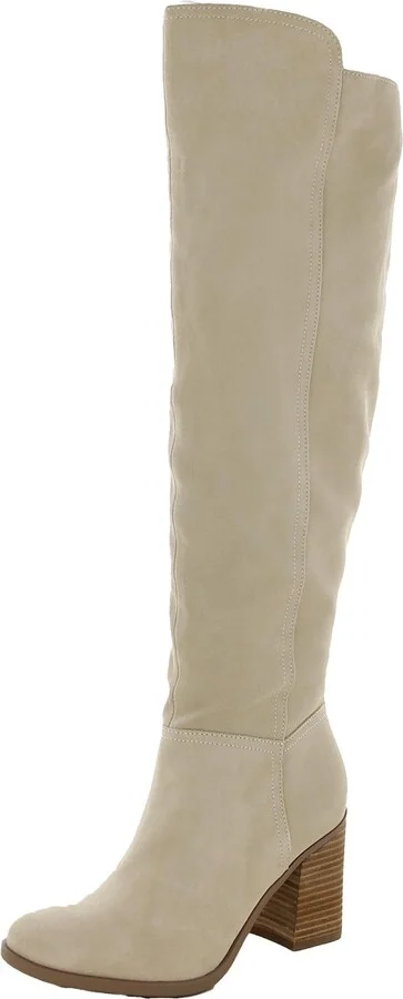Kyrie Womens Suede Water Repellent Knee-High Boots
