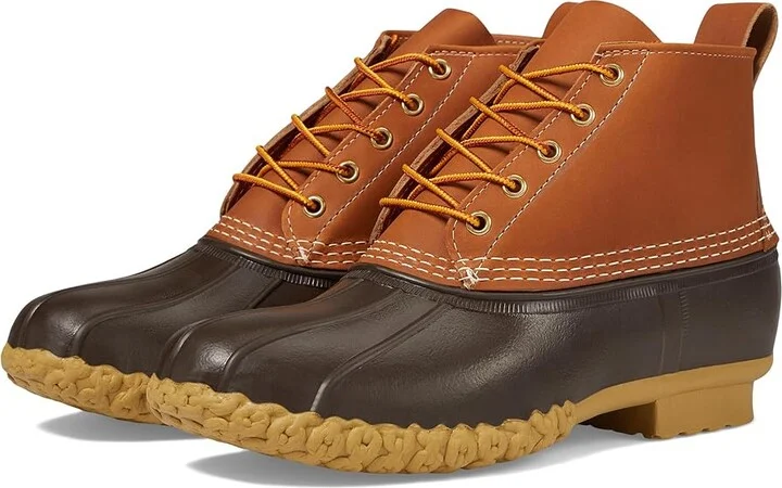 L.L.Bean 6 Bean Boots Men's Boots Tan/Bean Boot Brown/Gum : 9 D - Medium, Rubber/Leather