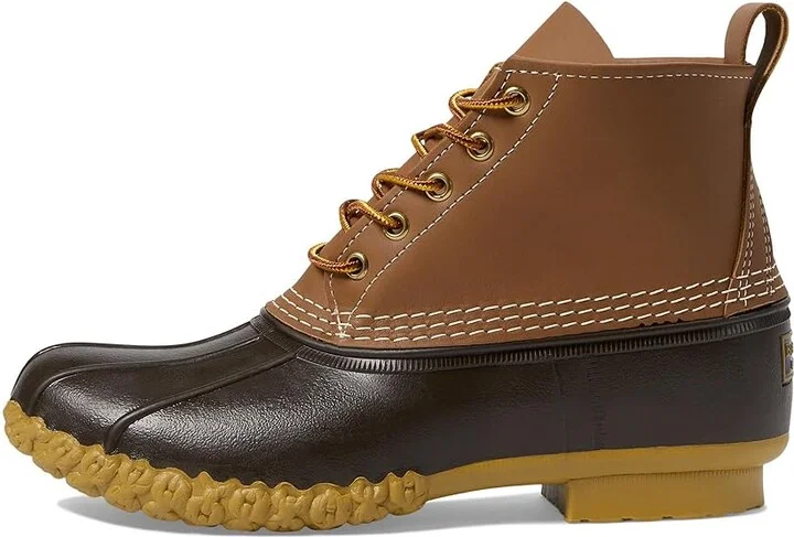 L.L.Bean 6 Bean Boots Women's Shoes Tan/Brown : 6 B - Medium, Rubber/Leather - Image 5