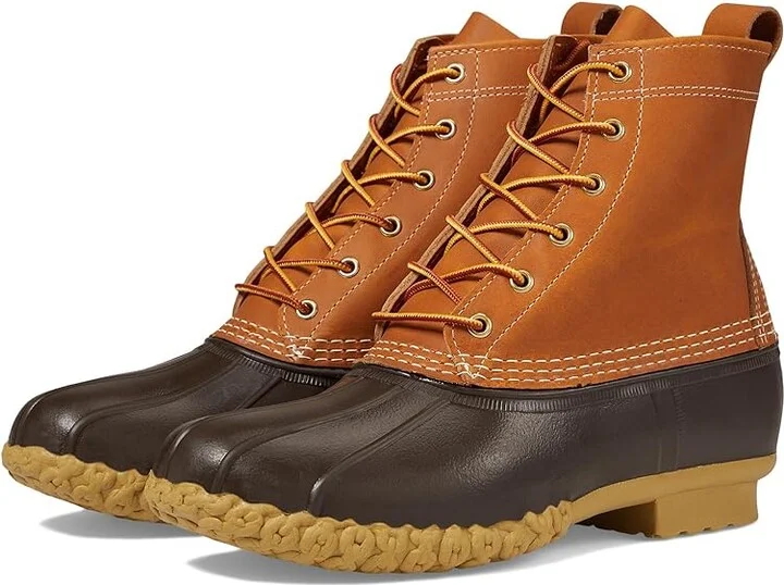 L.L.Bean 8 Bean Boots Men's Boots Tan/Bean Boot Brown/Gum : 14 D - Medium, Leather