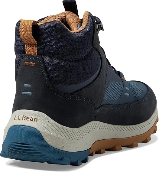 L.L.Bean Access Hiker Mid Men's Hiking Boots Carbon Navy : 7 D - Medium, Leather - Image 4