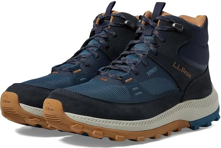 L.L.Bean Access Hiker Mid Men's Hiking Boots Carbon Navy : 7 D - Medium, Leather