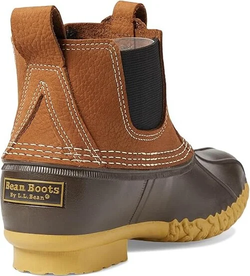 L.L.Bean Bean Boot 6.5 Chelsea Men's Boots Allspice/Bean Boot Brown/Gum : 7 D - Medium, Leather/Synthetic - Image 4