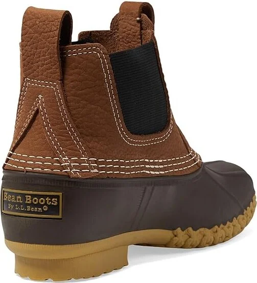 L.L.Bean Bean Boot 6.5 Chelsea Women's Boots Allspice/Bean Boot Brown/Gum : 9 B - Medium, Leather - Image 4