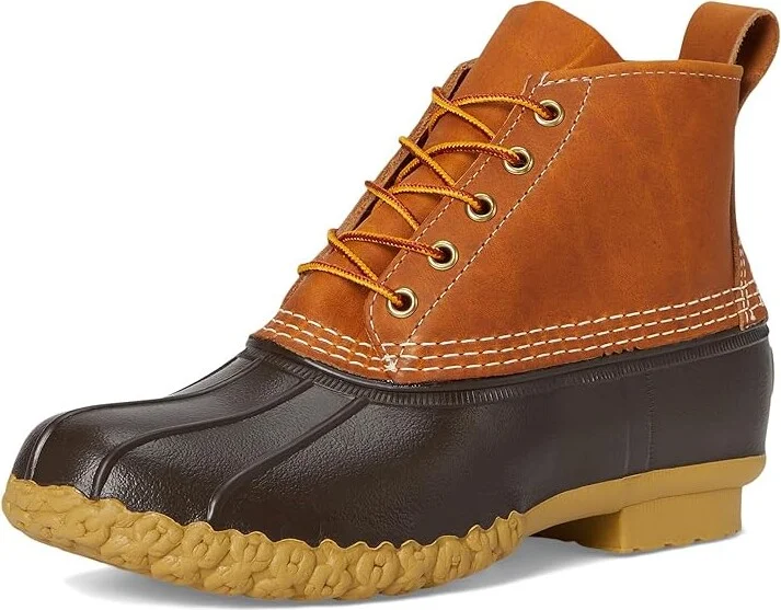 L.L.Bean Bean Boot 6 Women's Boots Tan/Bean Boot Brown/Gum : 6 B - Medium, Leather - Image 5