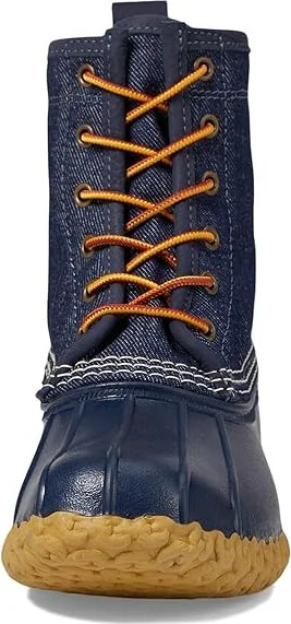 L.L.Bean Bean Boot 8 Denim Insulated Flannel Lined Women's Boots Dark Denim/Bright Navy/Gum/Classic Navy : 7 B - Medium, Synthetic - Image 2
