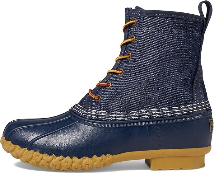 L.L.Bean Bean Boot 8 Denim Insulated Flannel Lined Women's Boots Dark Denim/Bright Navy/Gum/Classic Navy : 7 B - Medium, Synthetic - Image 5
