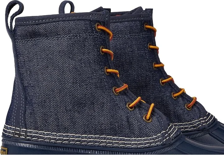 L.L.Bean Bean Boot 8 Denim Insulated Flannel Lined Women's Boots Dark Denim/Bright Navy/Gum/Classic Navy : 7 B - Medium, Synthetic - Image 6