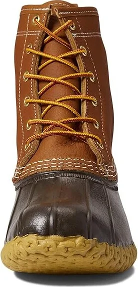 L.L.Bean Bean Boot 8 Leather Primaloft Flannel Lined Men's Shoes Tan/Brown/Gum/Apple Cinnamon : 8 D - Medium, Leather/Rubber - Image 2