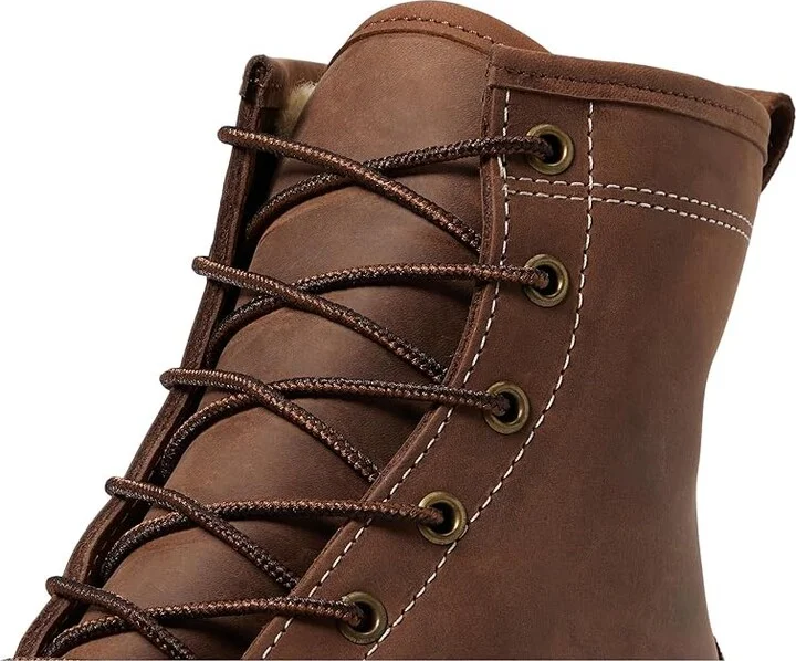L.L.Bean Bean Boot 8 Limited Edition Leather Shearling Lined Men's Boots Dark Earth/Black/Natural : 10 D - Medium - Image 5
